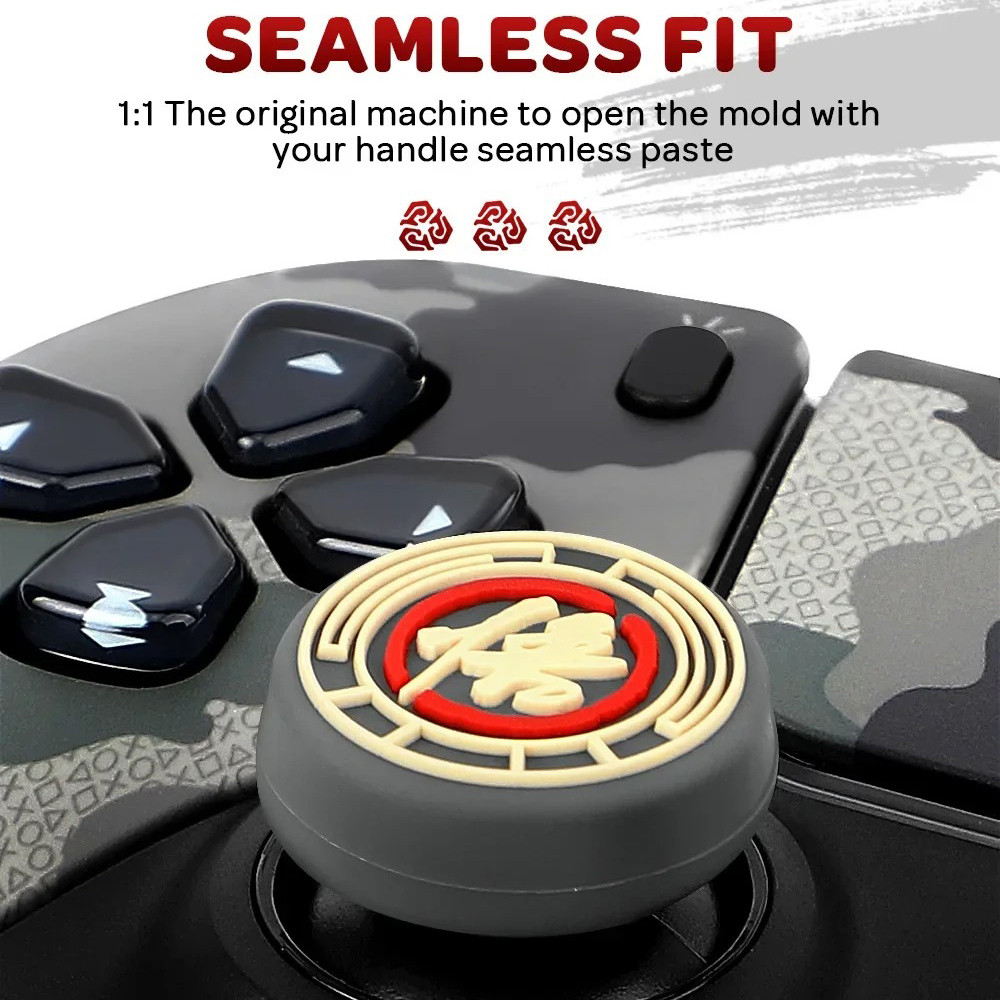 Black%20Myth%20WuKong%20Theme%20Silicone%20Thumb%20Stick%20Grip%20Cap%20For%20PS5/PS5%20Slim%20PS4%20PS3%20Xbox%20Switch%20Pro%20Controller%20Joystick%20Cover%20Protector%20Case%20-%20Image%205