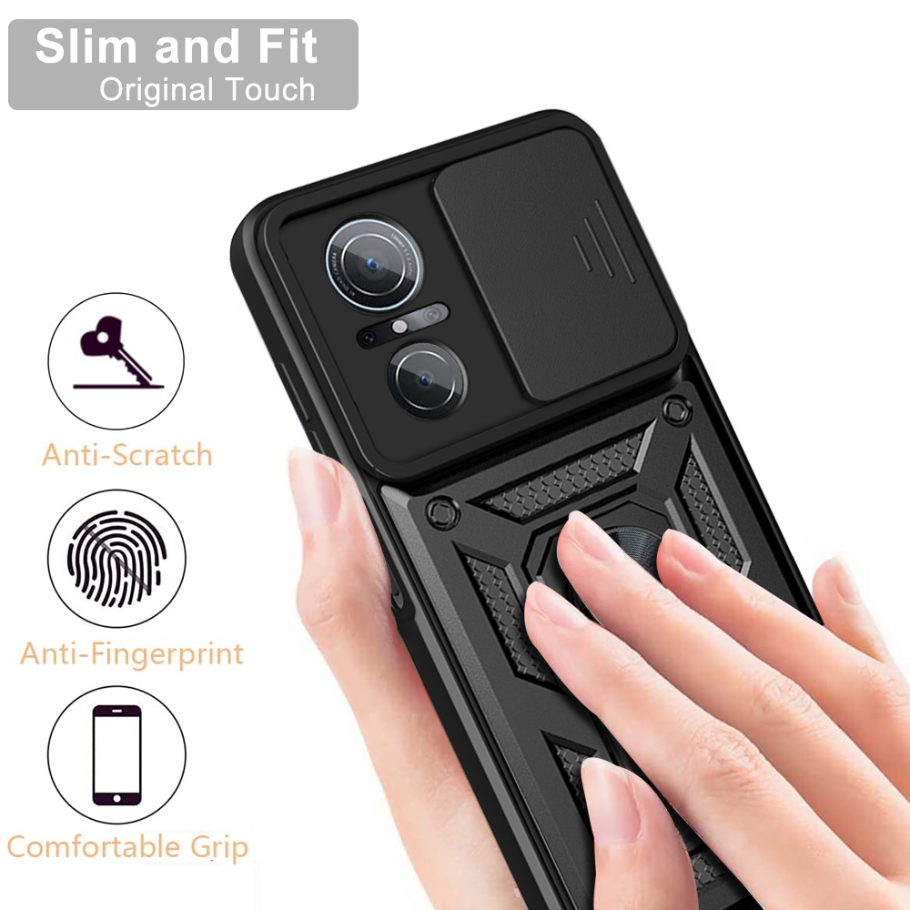 (RepairParts Mania)For Huawei nova 9 SE Sliding Camera Cover TPU + PC Phone Case(Black)