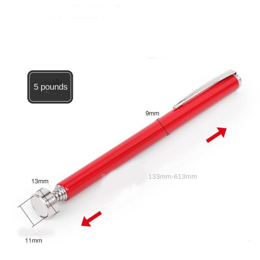 SHOPELEGANCE Telescopic Magnetic LED Light Pen – Extendable Pick-Up Tool With Magnet