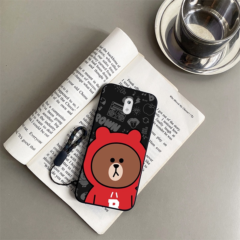 Nokia 3 Casing Brown Bear Cartoon Shockproof Phone Case