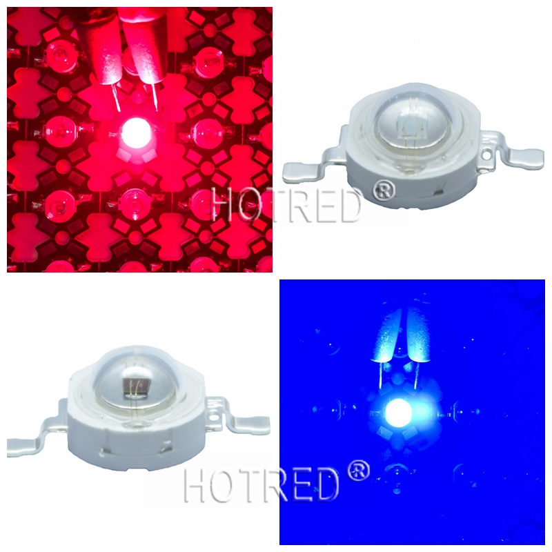 【TopazTrove】50pcs/lot LED Grow Diode LED Emitter 3W Grow Leds Deep Red ...