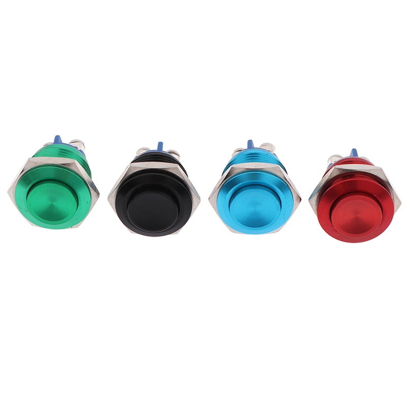 1Pc Momentary Push Button Switch 16mm Waterproof Mount Button Switch. 