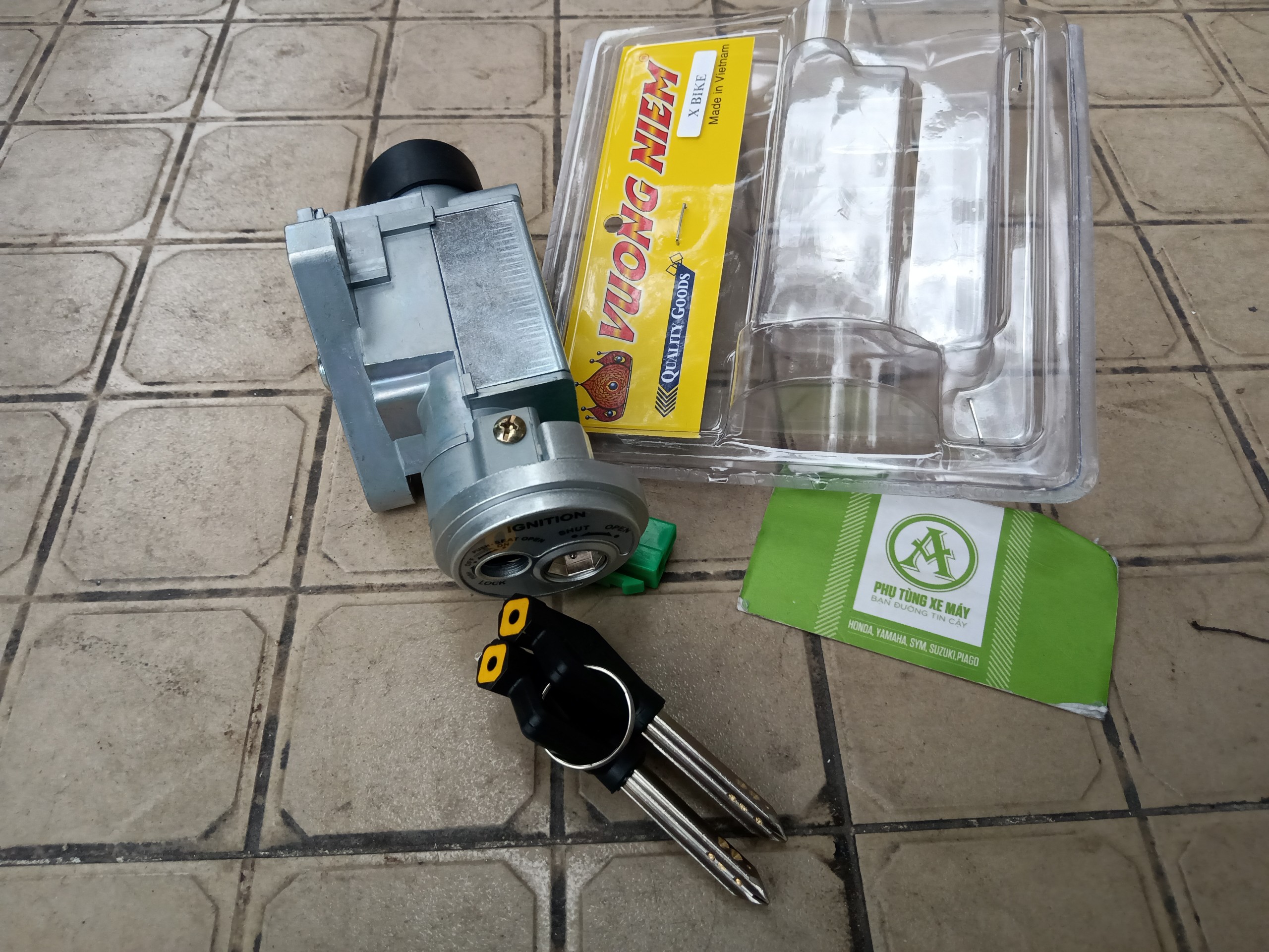 BỘ Ổ KHÓA XBIKE 6 CẠNH