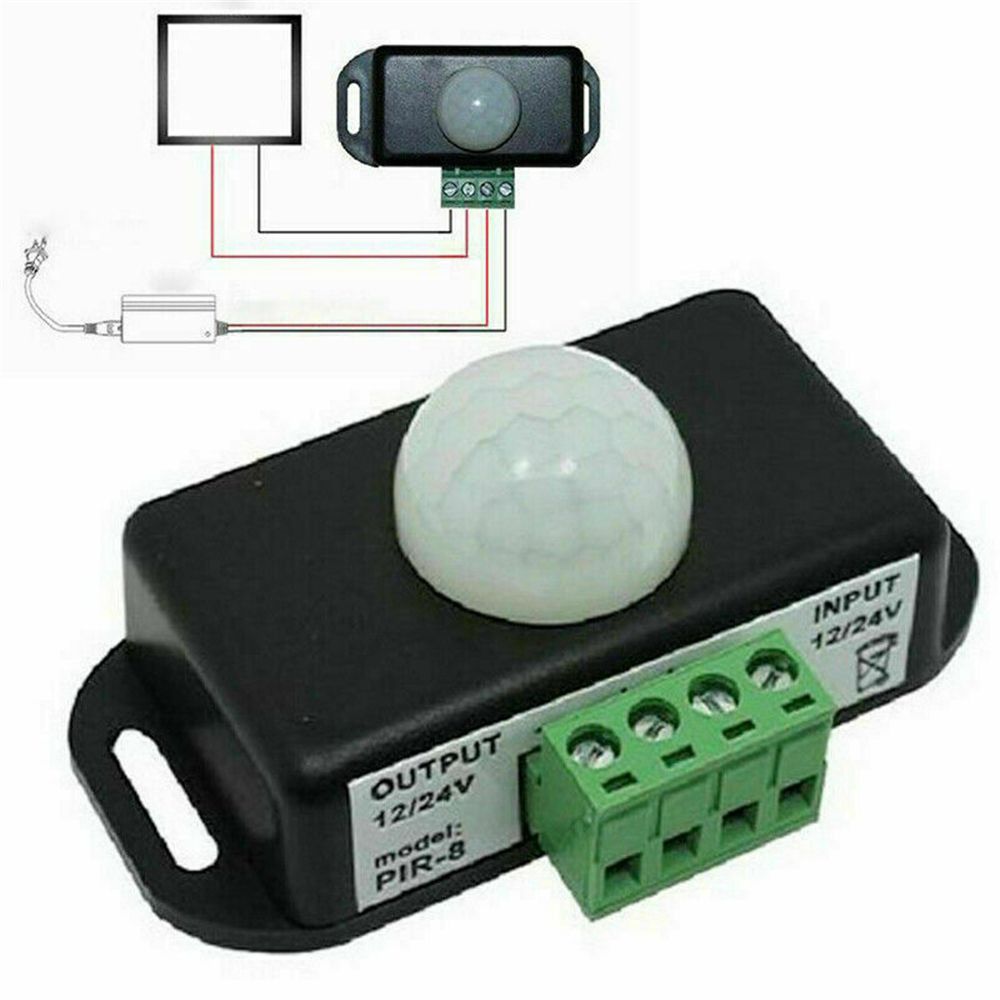 CLARINEJI Durable Electrical Infrared 8A DC 12V-24V Switch For LED Light Strip Sensor Body Auto
