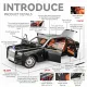 1:18 Rolls-Royce Phantom Model Car, Zinc Alloy Pull Back Toy Diecast Car with Sound and Light, Realistic Modeling Model Toy111. 