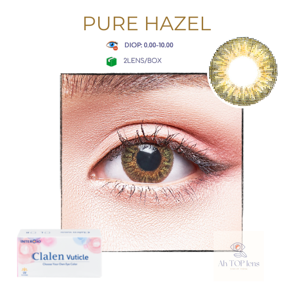 Clalen One month Vuticle Pure Hazel Color Lens (1 pair per box)