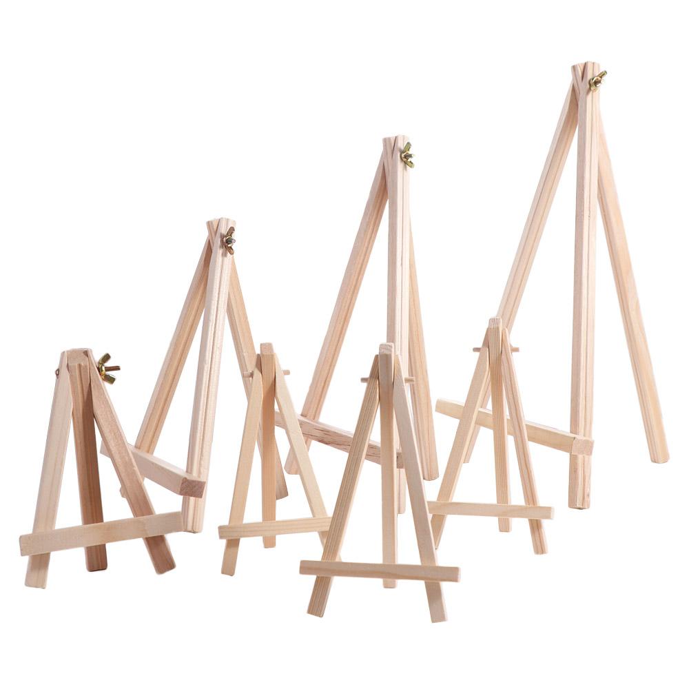 Stand Painting & Sketch Wood Mini Easel Small Foldable Triangle Display Stand Portable Desk Stand Tripod Desk. 