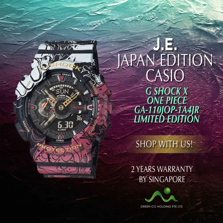 Casio Japan Edition G Shock X One Piece Limited Edition Ga 110jop 1a4jr Lazada Singapore