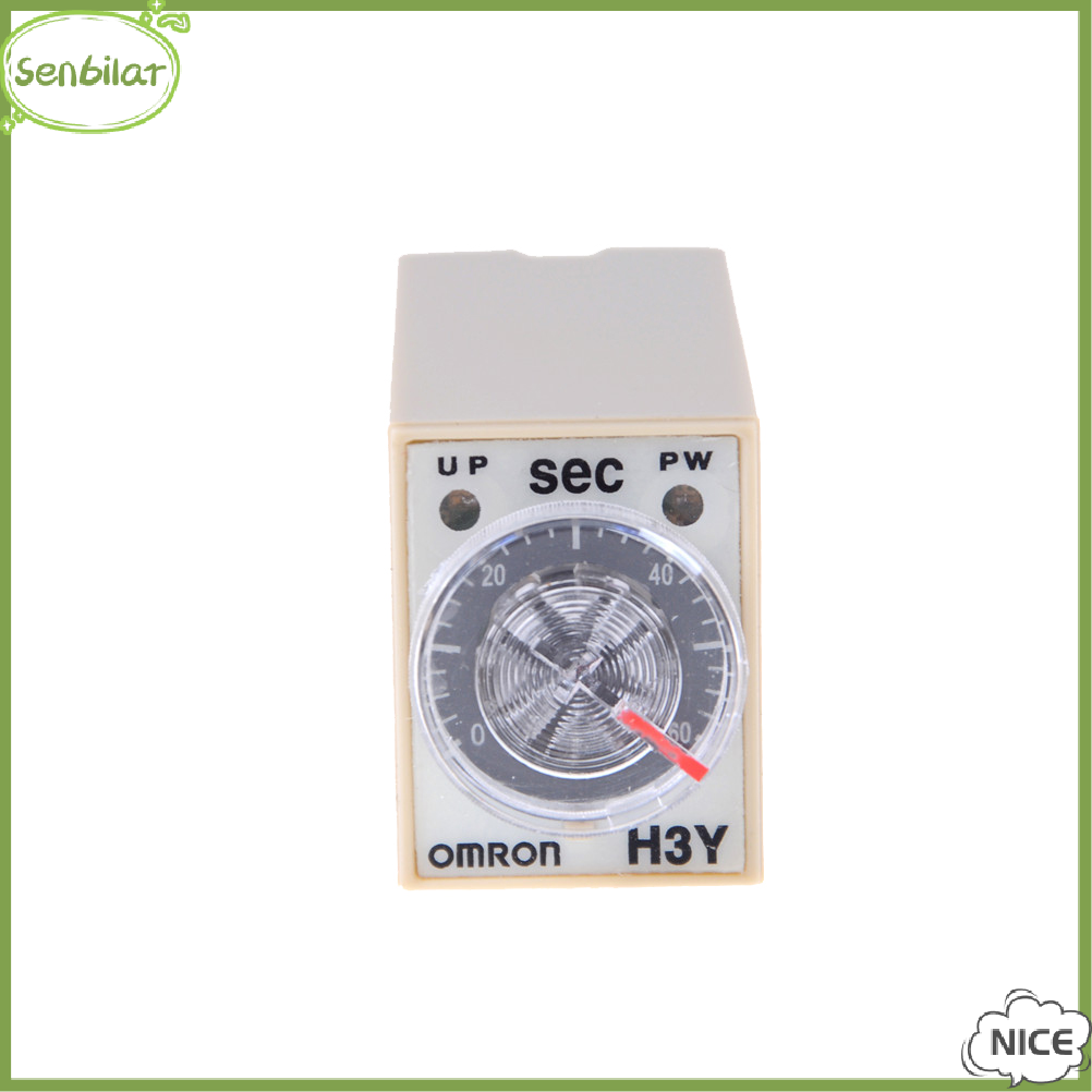 [Senbilar] DC 24V H3Y-2 Power On Time Relay Delay Timer 0-60 Second DPDT Base Socket