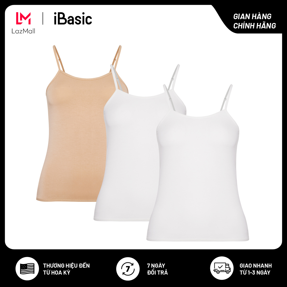Combo of 3 Ibasic Long Cami Bras Va112