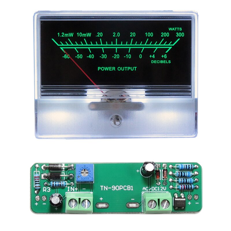 VU Đồng hồ đo mức độ Stereo Preamp Ống bảng khuếch đại chỉ số dB Preamp Đồng Hồ Công suất âm thanh với trình điều khiển Backlit con trỏ mạch điện các bộ phận