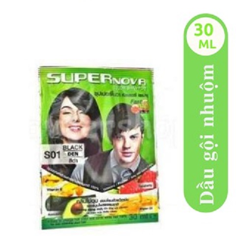 Dầu gội nhuộm thảo dược Super Nova Thái Lan ( hộp 12 gói )