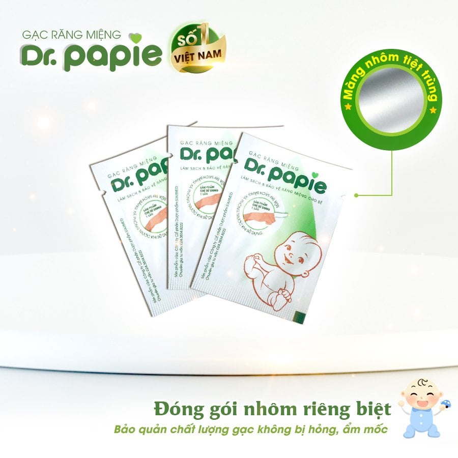 Gạc Răng Miệng Dr.papie (Gạc Rơ Lưỡi Dr.papie)
