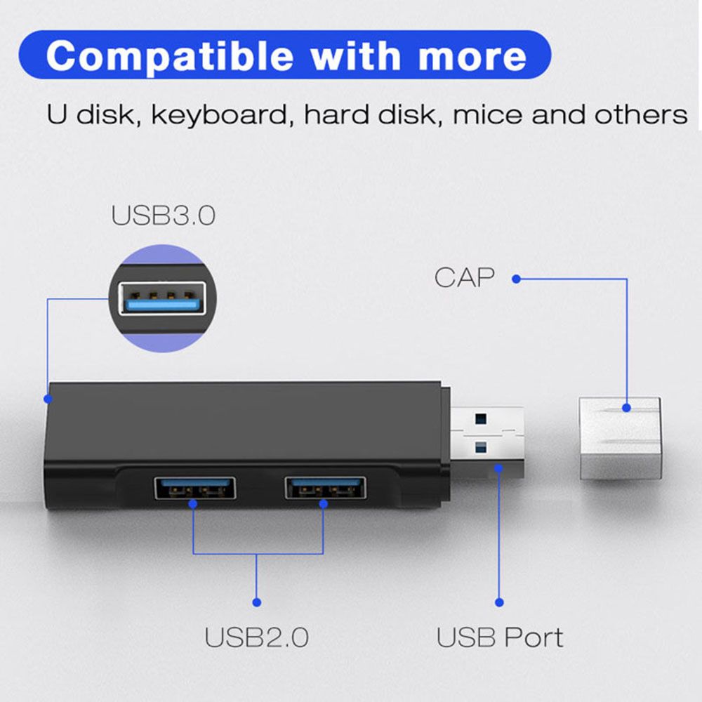 IRCTBV High Speed Adapter Splitter Data Transfer USB Expander USB 3.0 Hub OTG