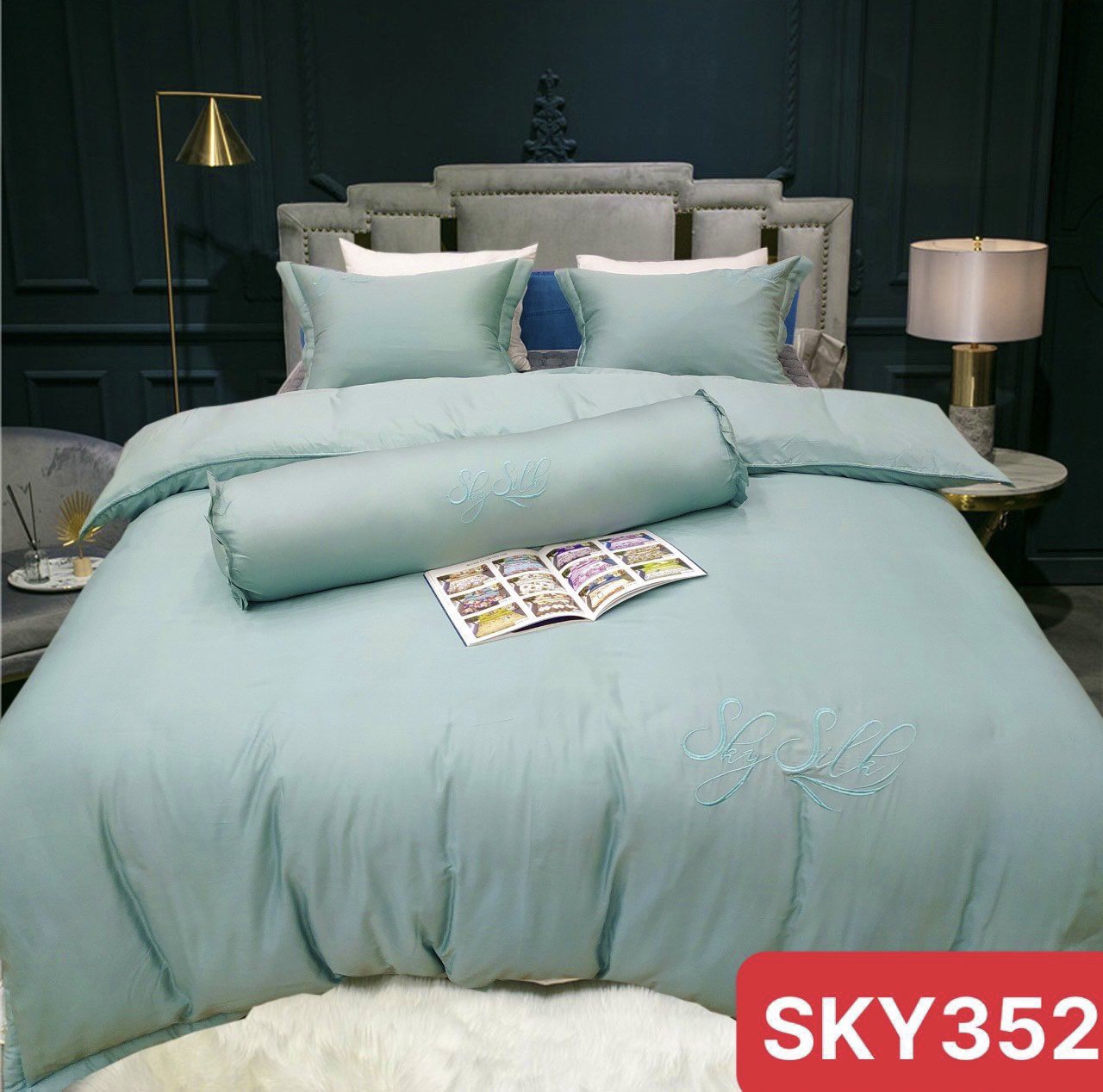 BỘ CHĂN GA GỐI LỤA PYEODA SKY 5 MÓN