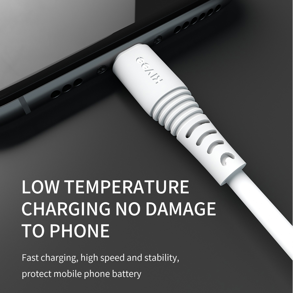 Cáp sạc nhanh 2.4A Cáp Sạc cáp sạc iPhone Lightning Micro USB Type-C 1.6M cho Android Huawei Samsung (CT311)