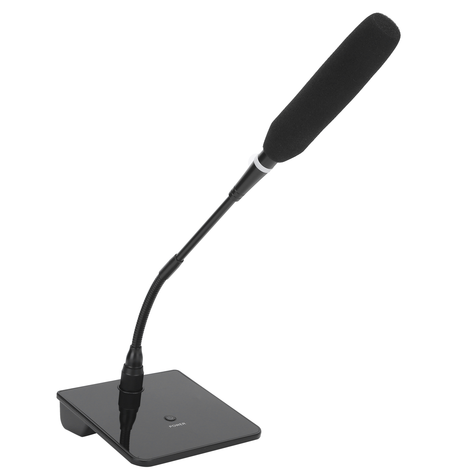 Computer USB Microphone D8 Online Class Conference Game Live Voice Mic Intelligent Noise Reduction Capacitive Gooseneck Wired Touch Microphone for School Speaching Black