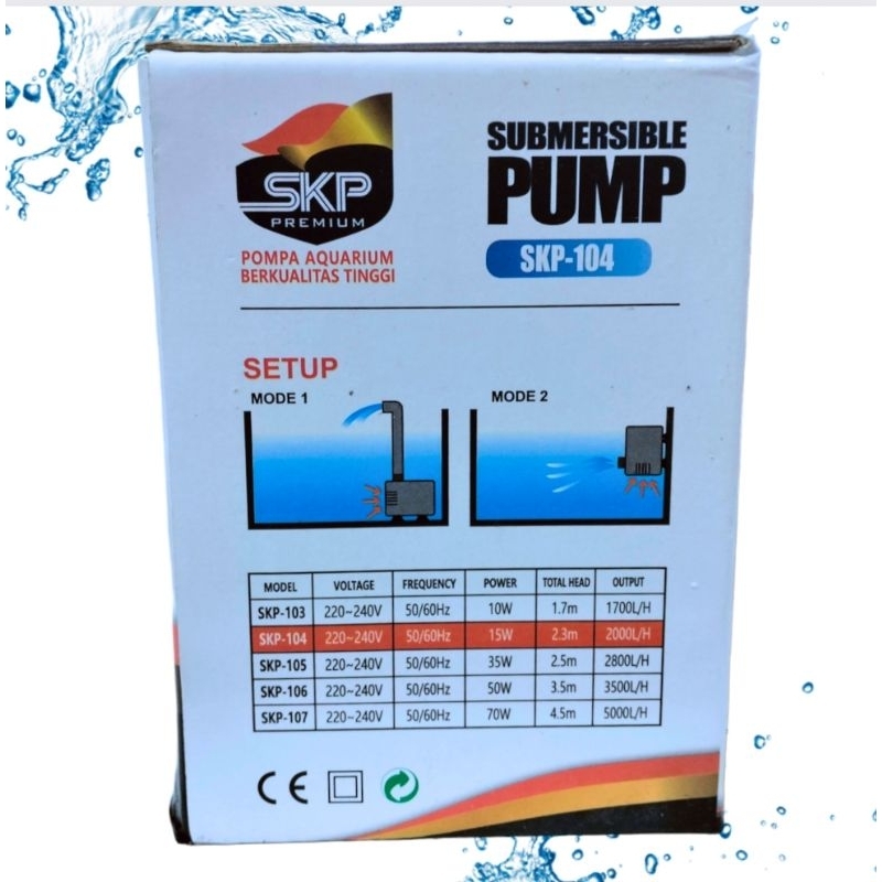 SKP PREMIUM 104 pompa aquarium kolam