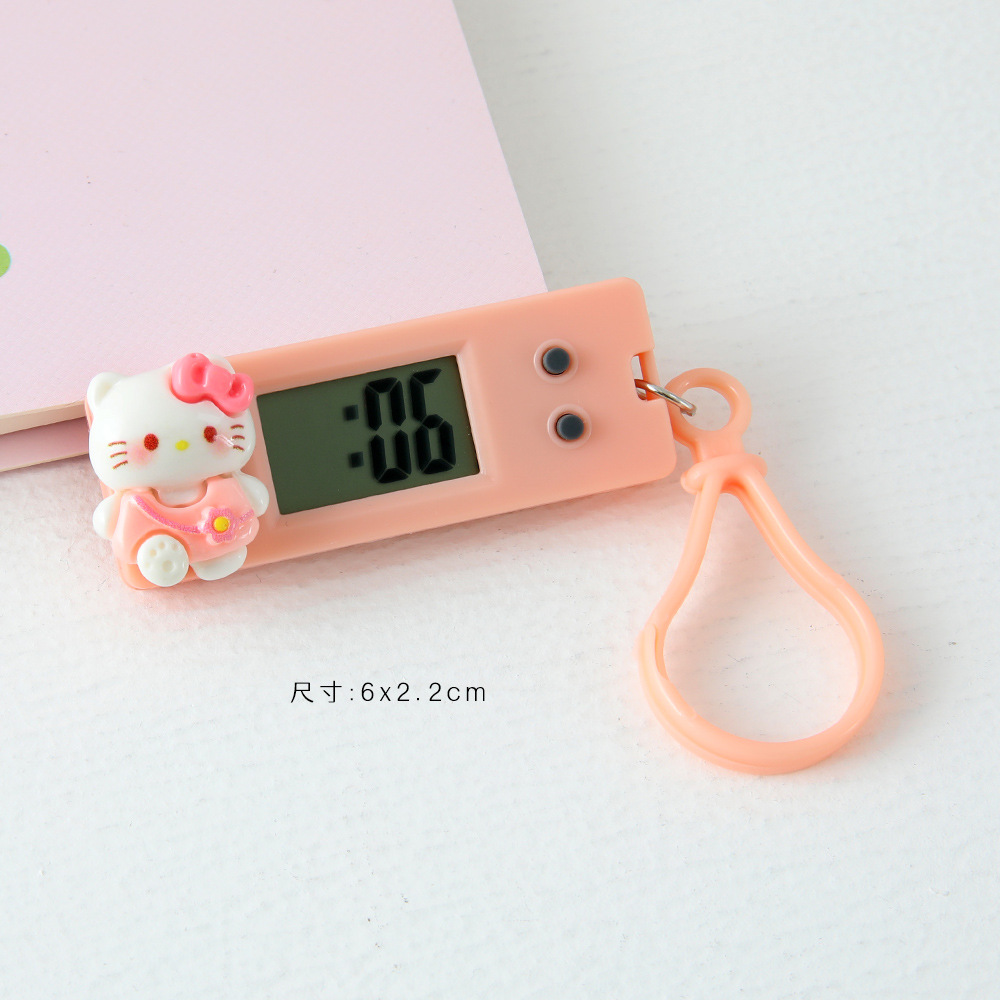 Mini Animated Clock 【New Arrivals】Cartoon Cute Mini Portable Electronic Clock with Study ...