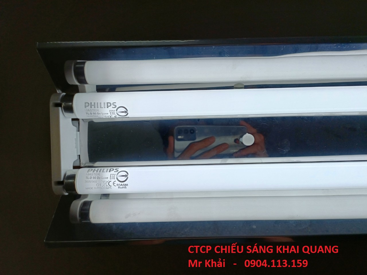 (SALE) Bộ đèn D65 2x36W PHILIPS dùng so màu