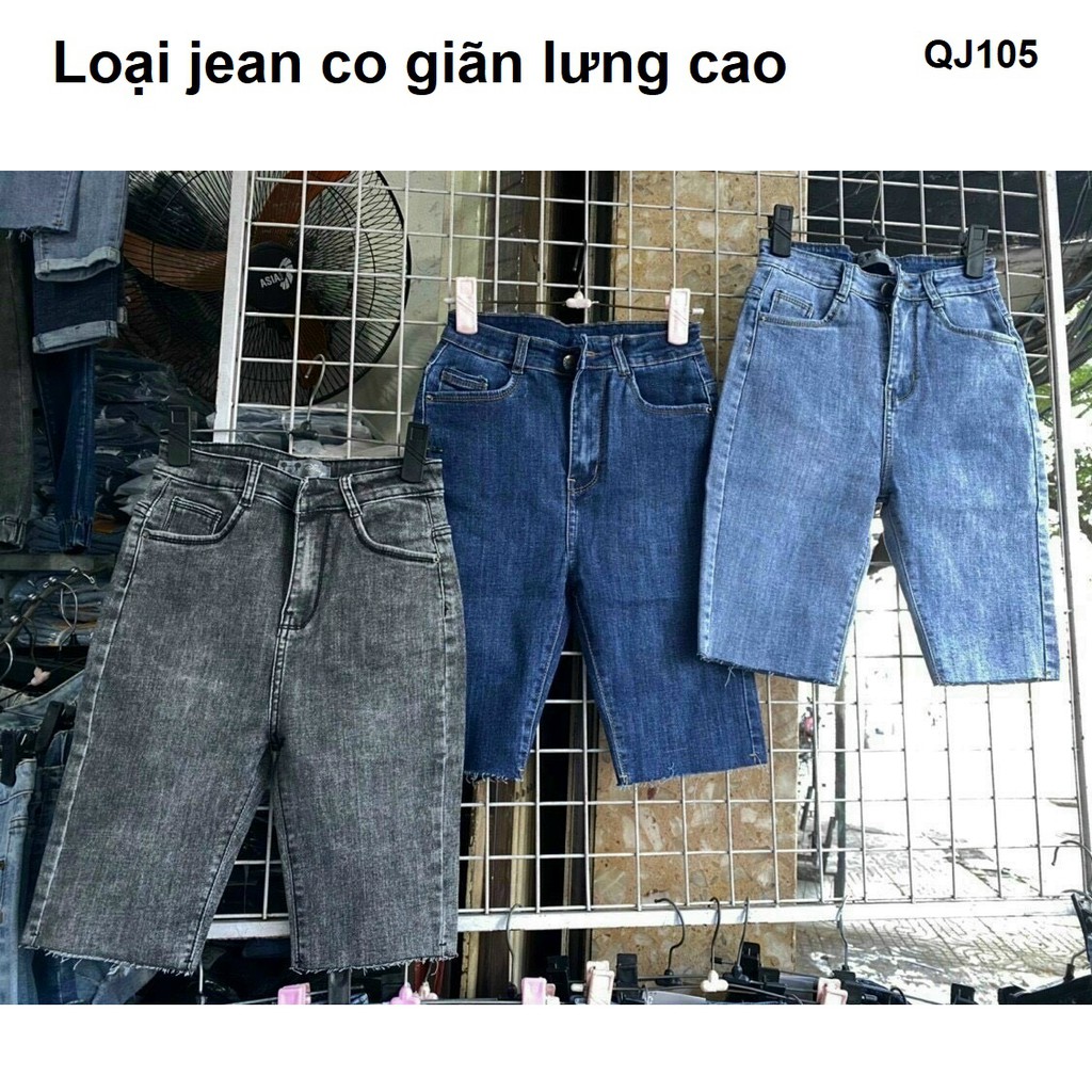 Quần Ngố Nữ Jean Co Giãn Ôm Dáng QJ105