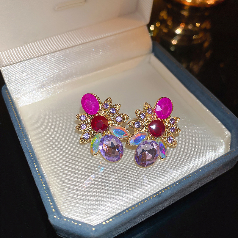 Women crystal rhinestone earrings