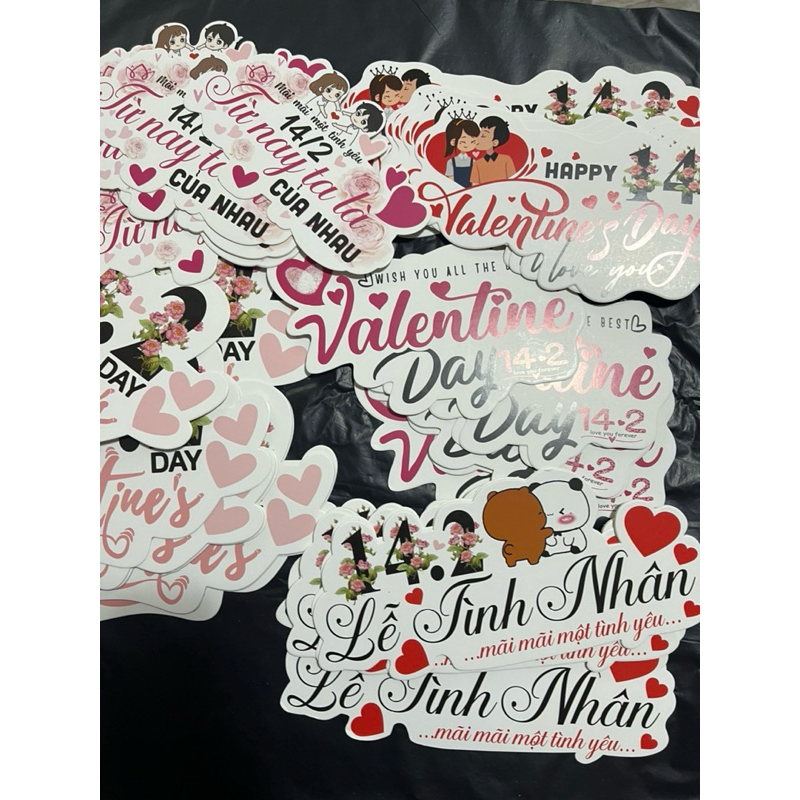 Sét 10 cái banner mừng 14/2