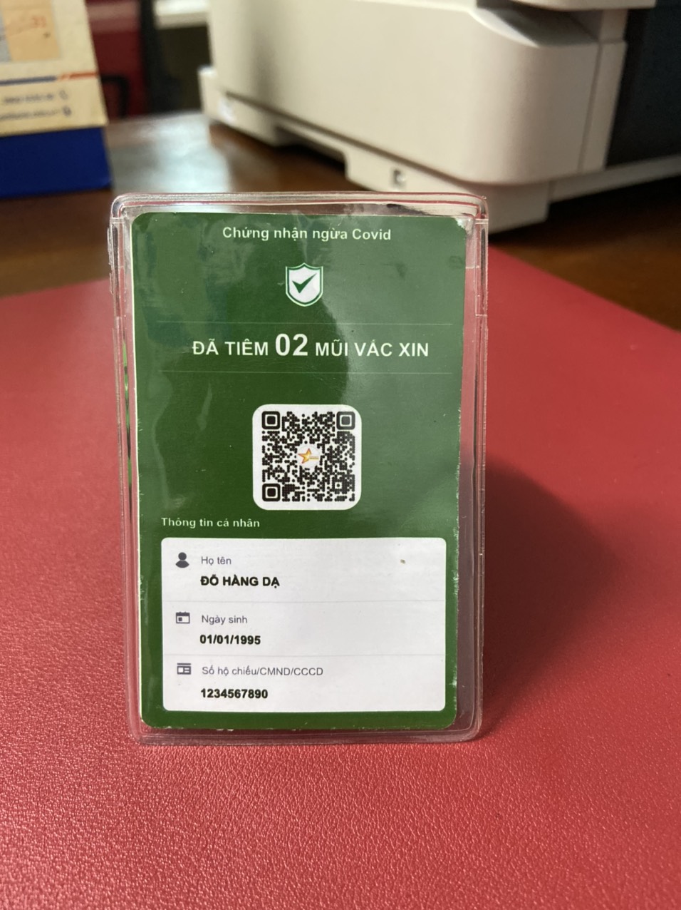Túi nhựa đựng CCCD