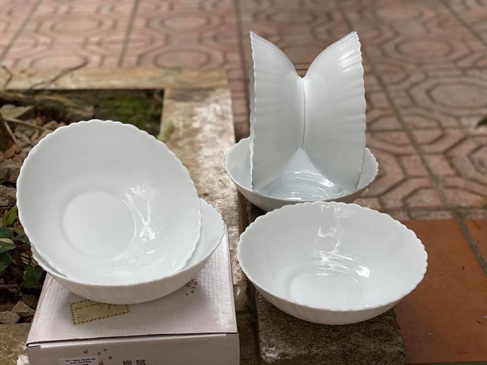 Bộ 06 Tô Thủy Tinh Cao Cấp 18cm