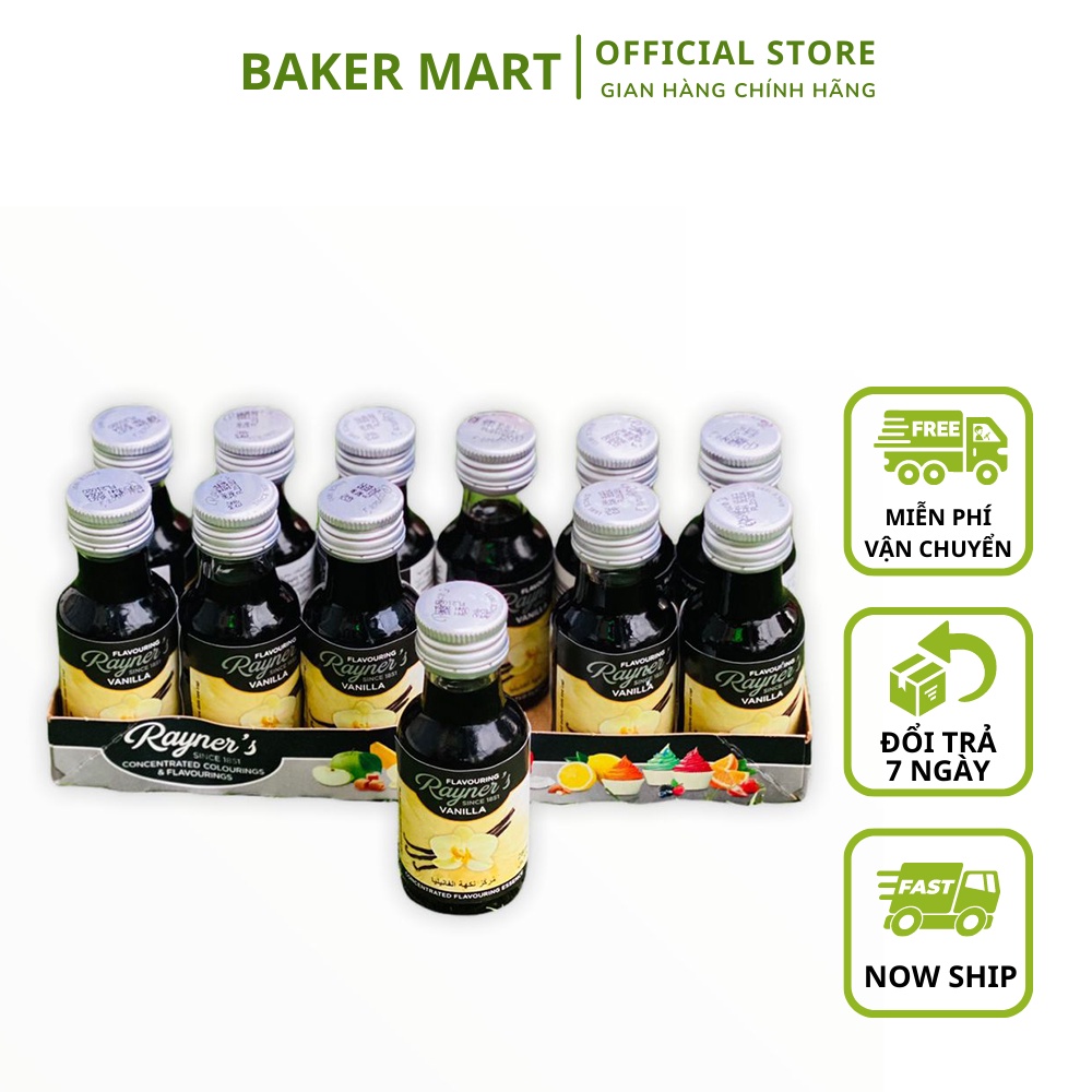 Vanila nước Rayner 28ml - Nguyên liệu làm bánh Baker Mart thumbnail