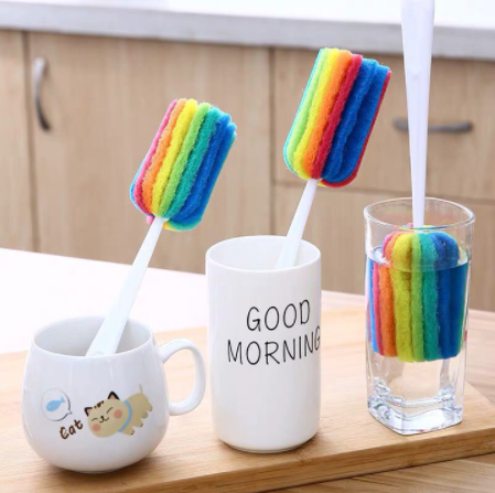 Cây Cọ Rửa Ly/ Cốc Nhiều Màu