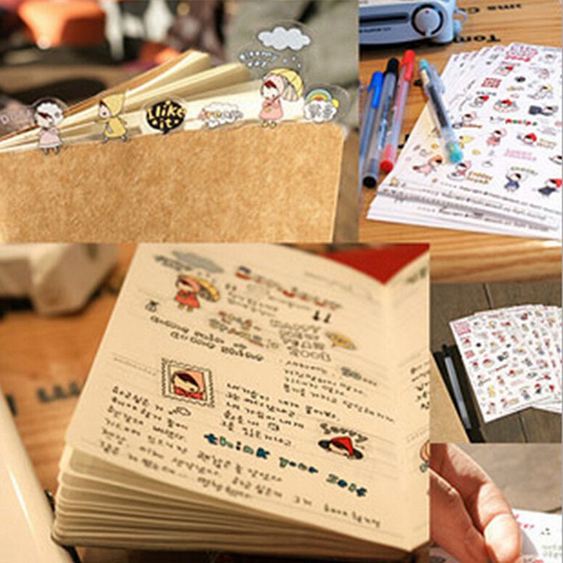 6 sheets My Little Friend DIY Schedule Diary Calendar Filofax Decoration Sticker. 