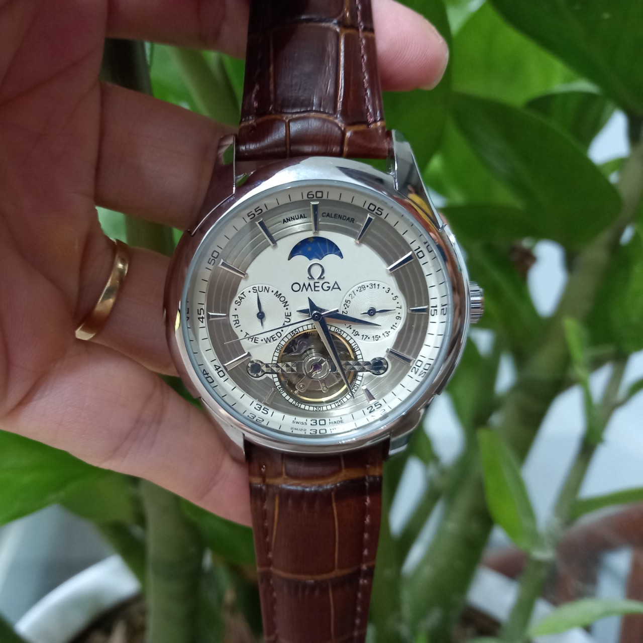 Đồng hồ nam OMEGA máy cơ cao cấp - Size 42mm - [Bảo hành 24 tháng]