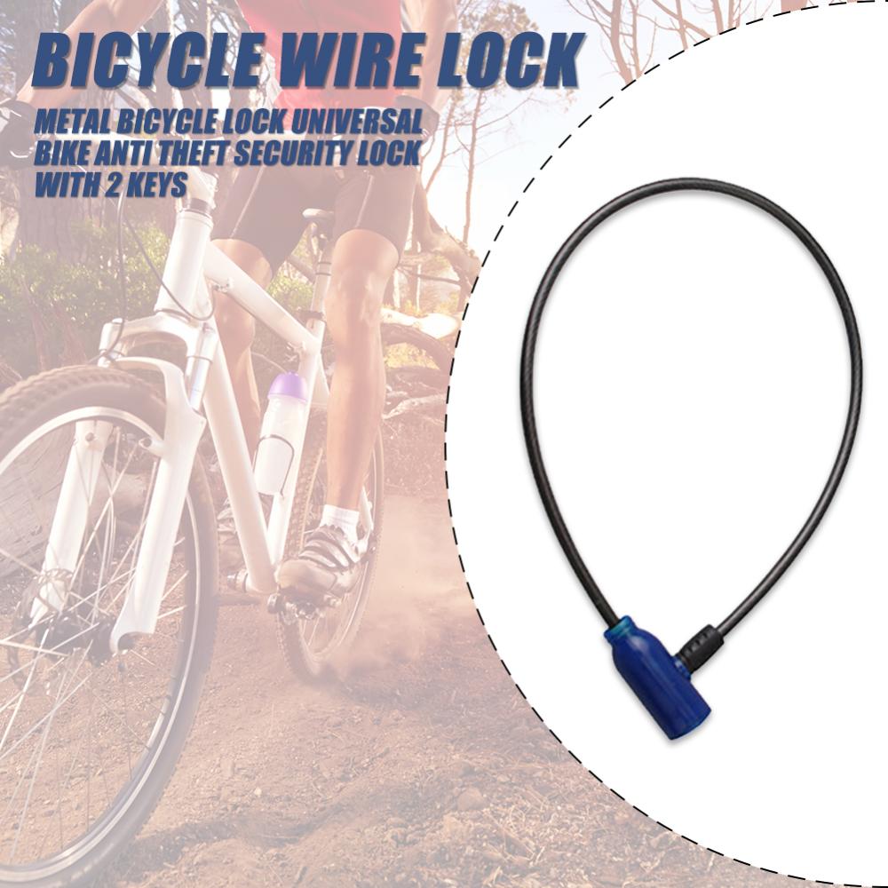Metal Bicycle Lock Universal Bike Anti Theft Security Lock with 2 Keys