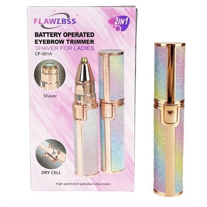 Máy cạo lông mặt , cạo lông toàn thân ,Máy cạo lông mặt tỉa lông mày 2in1 thiết kế hình thỏi son dùng sạc điện
