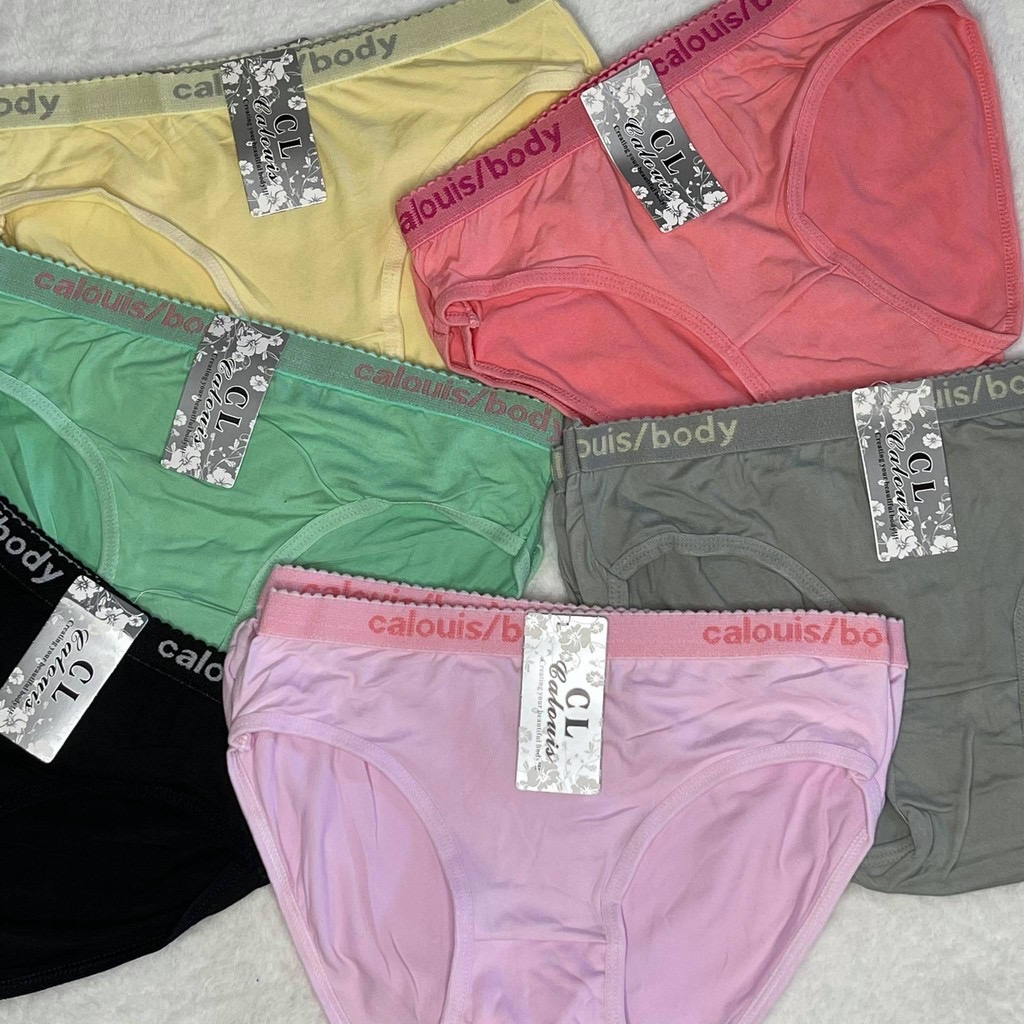 COD☑️12Pieces CL Cotton Panty Ladies Panty Women's Panties Free