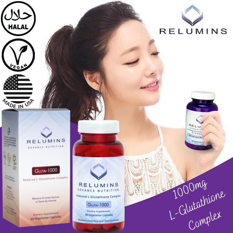 Relumins Gluta 1000 Reduced L-Glutathione Complex 60 Capsules - Advanced  Skin Whitening | Lazada Singapore