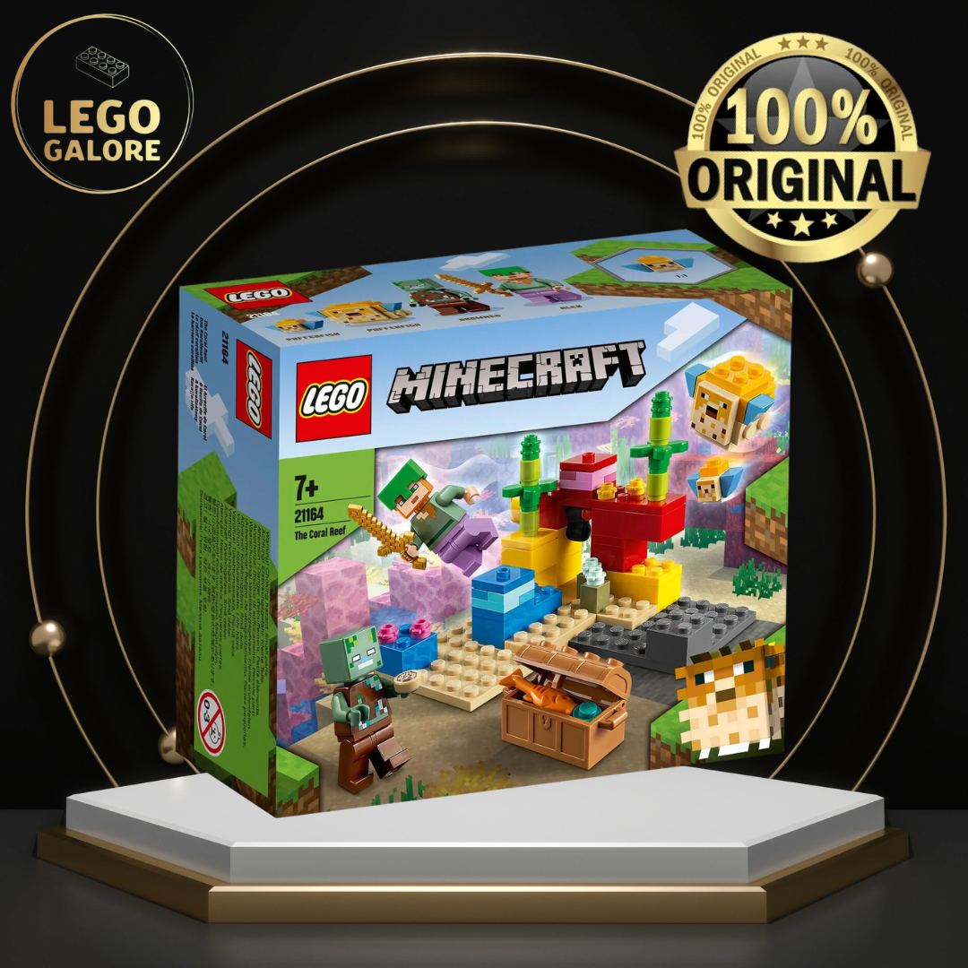 Authentic Minecraft Lego Minecraft The Coral Reef 21164 Lego21164