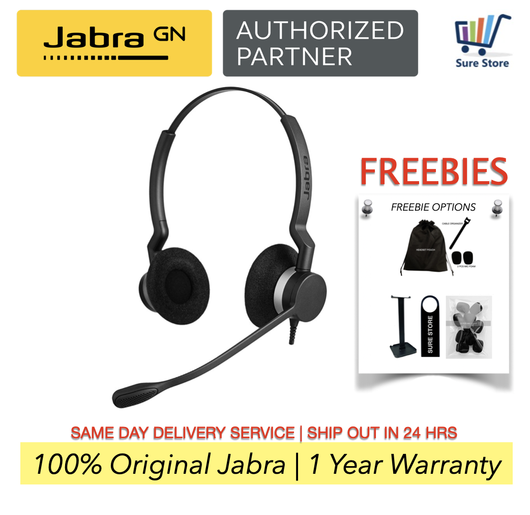 Jabra Biz 2300 Duo USB MS P/N 2399-823 
