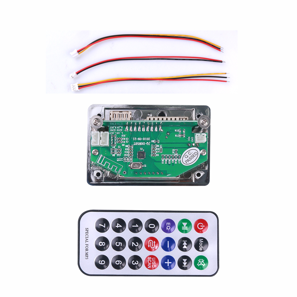 Bluetooth 5.0 MP3 Player Decoder Decoding Board Module 5 v 12v Car USB TF FM AUX Radio LED With Remote Control
