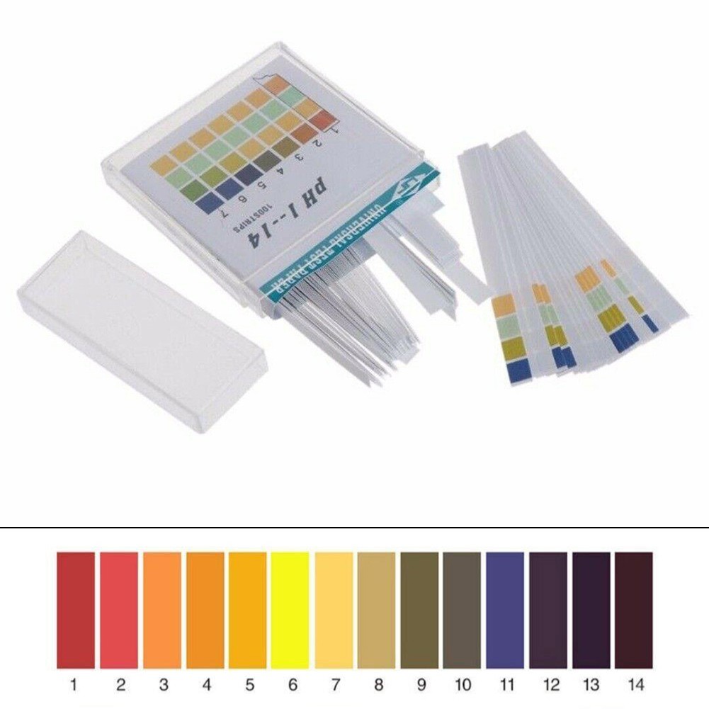Hometool 100 set chlorine dip test strips hot tub spa swimming pool water ph tester paper