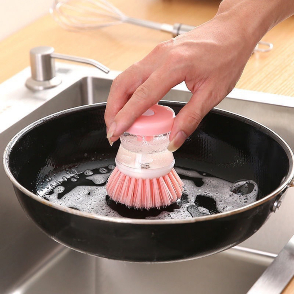Cọ rửa chén bát có ngăn đựng nước rửa chén tiện dụng DANA