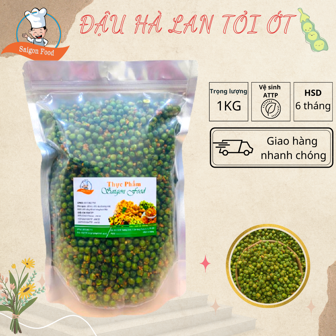 HCM1kg đậu hà lan rang tỏi ớt - Saigon Food
