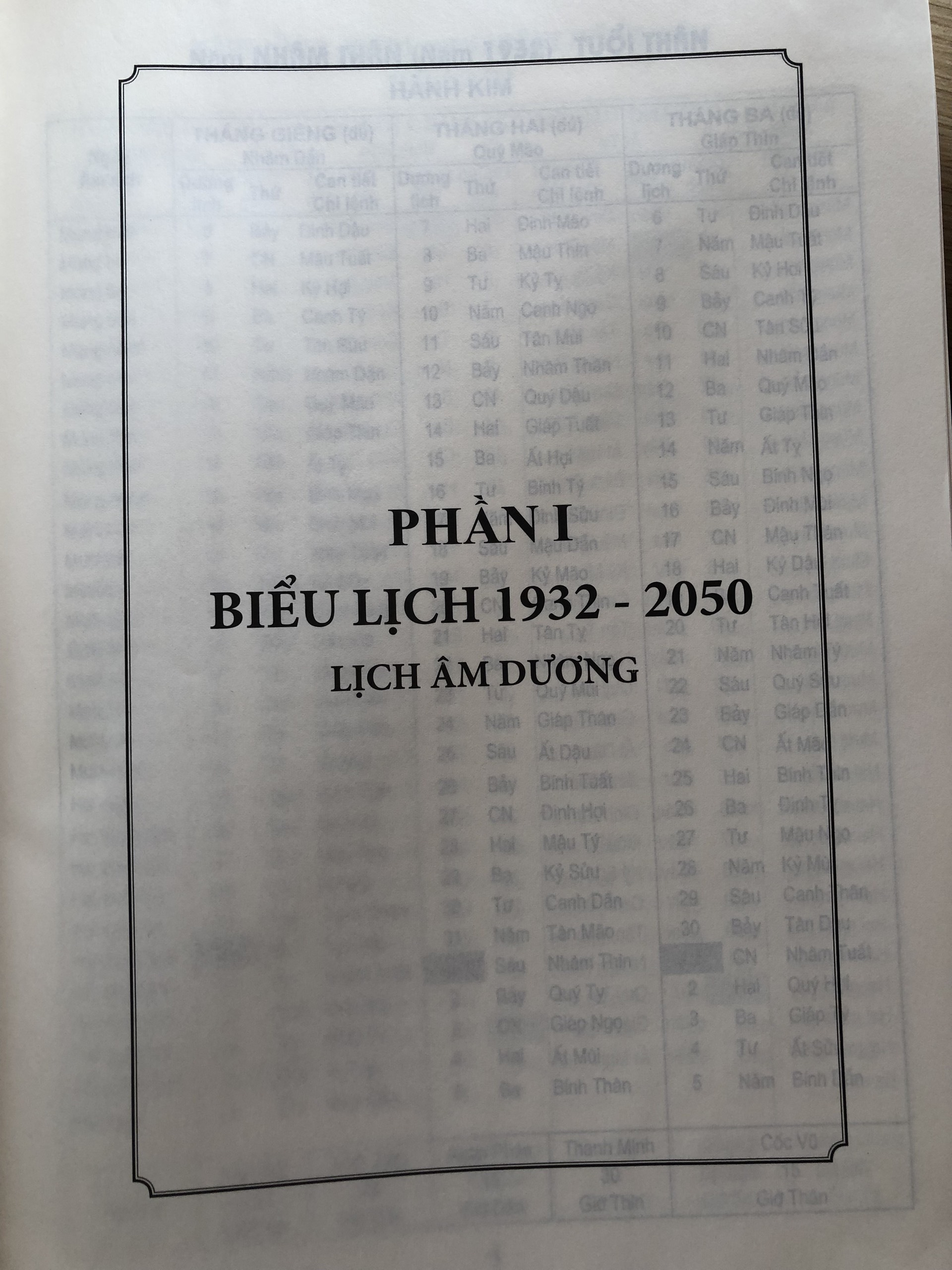 Lịch Vạn Niên 1932 - 2050 (Tái Bản)