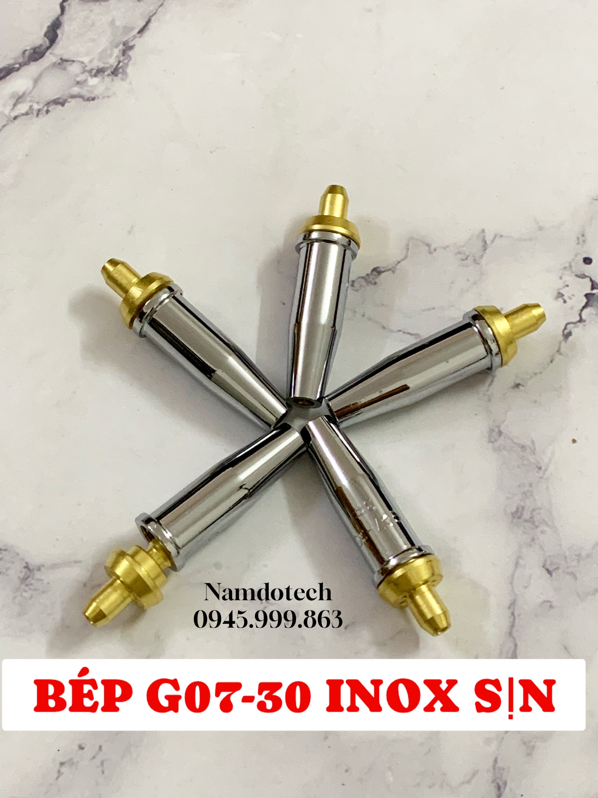 BÉC CẮT OXY GAS G07-30 INOX SỊN ĐẸP SỐ 1-2-3
