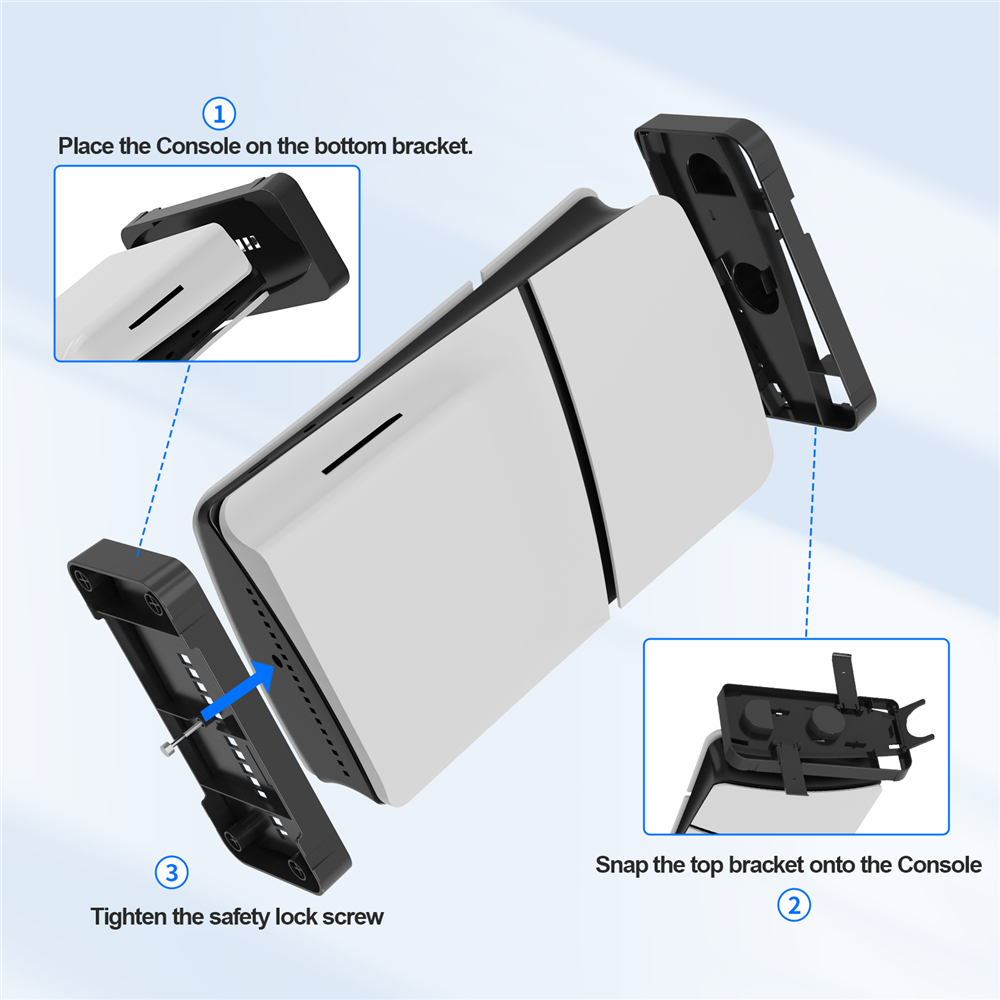 Hai mục đích đứng cho ps5 mỏng cho PS VR2 đứng và cảnh quan mountshods VR2 điều khiển