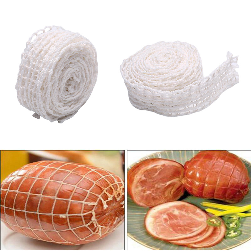 HE🔥 1 roll 5m Meat Netting Roll Elastic Ham Net Meat Cooking Net Cover Kitchen Tool