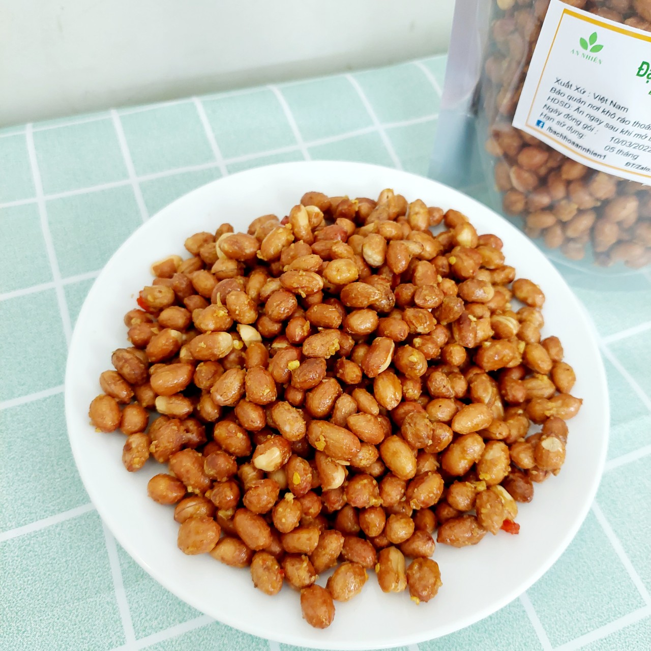 Đậu phộng rang tỏi ớt 500gr An Nhiên