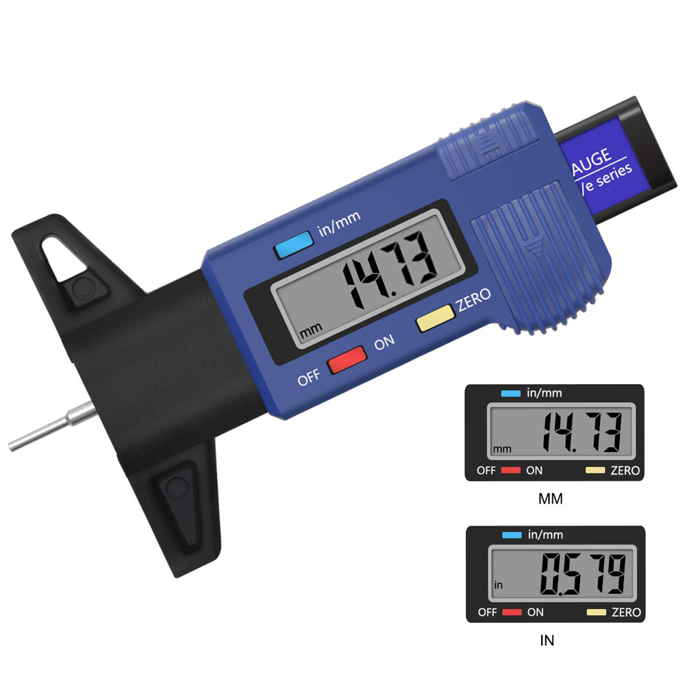 【BeyondShop】LCD Digital Car Tyre Tire Tread Depth Gauge Meter Tire Wear ...