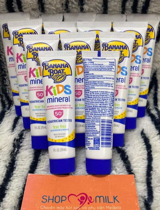 Kem chống nắng trẻ em Banana Boat Kids Mineral Sunscreen Lotion SPF 50+